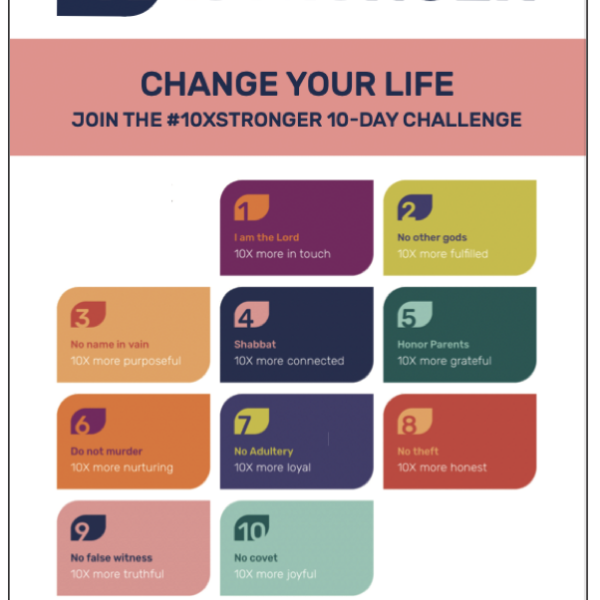 #10XSTRONGER 10-Day Challenge - Printed